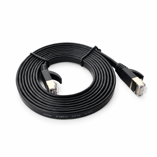 Cat 7 SSTP Flat Black 2m