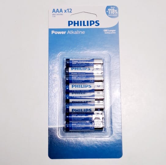 Philips Power 12AAA 1.5V Alkaline Battery 