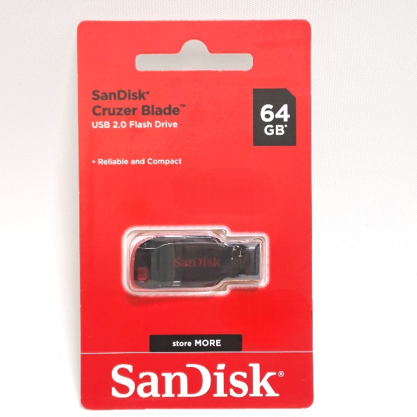 SanDisk Cruzer Blade Flash Drive 64GB USB2.0