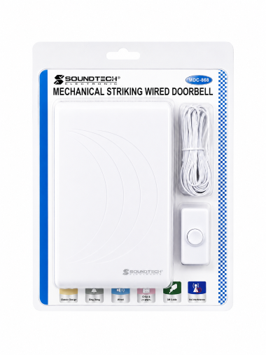 Soundtech Mechanical Striking Wired Doorbell