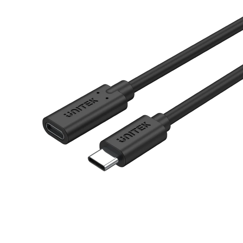 Unitek Full-Featured USB-C Extension Cable 4K@60Hz, 100W PD & 10Gbps Data (USB 3.2 Gen2) 1M