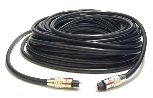 Optical Audio Toslink Plug to Plug Cable 15m (OD: 6mm)