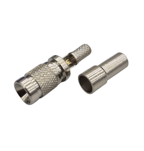 509402-08 1.0-2.3 Male Solder & Crimp For 1855A (2.5C-2V Mini RG59)