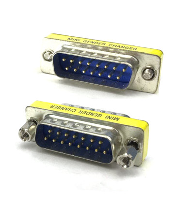 D-Sub Gender Changer 15 Pin Double Plug