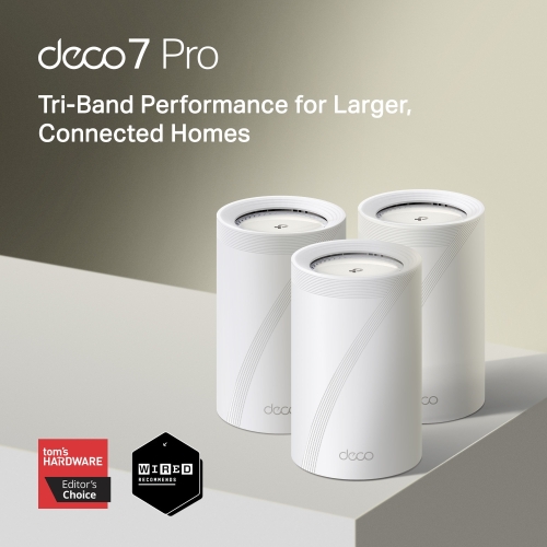 TP Link BE14000 Tri-Band Whole Home Mesh WiFi 7 System