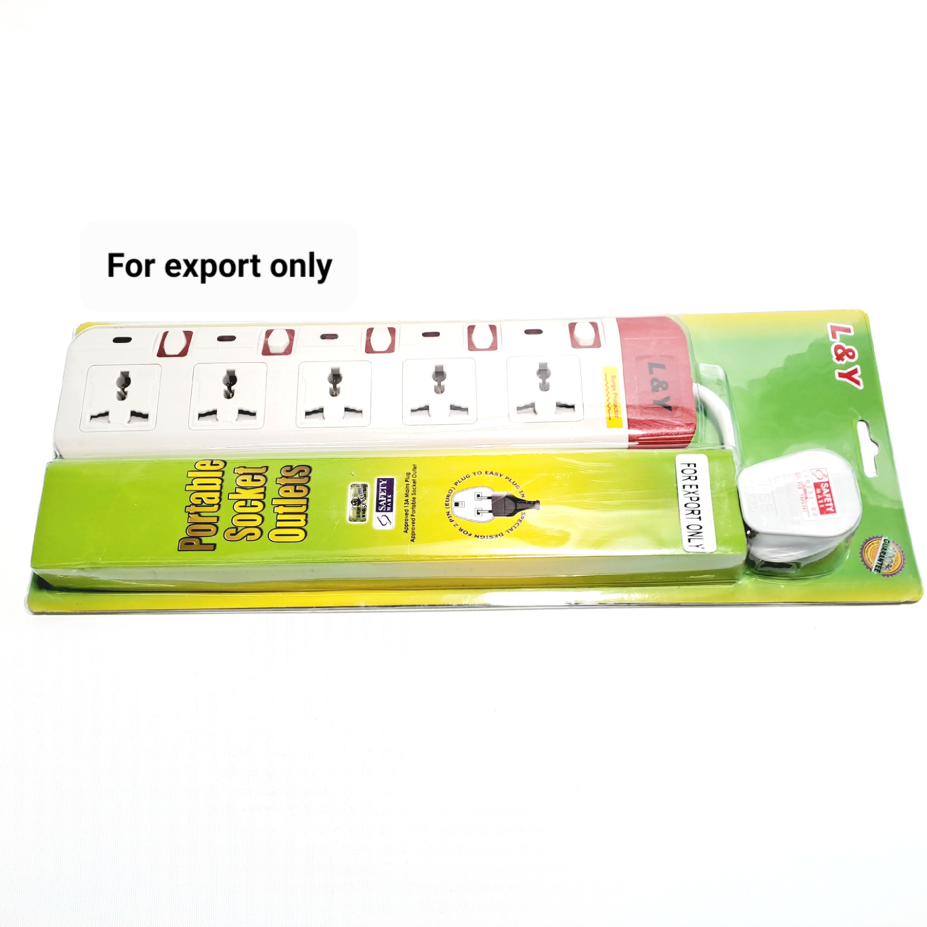 L&Y 5 Way 3pin Multi Socket-3M (for export only)