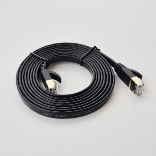 Cat 7 SSTP Flat Black 2m
