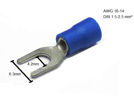 SV2-4S Insulated Spade Terminals
