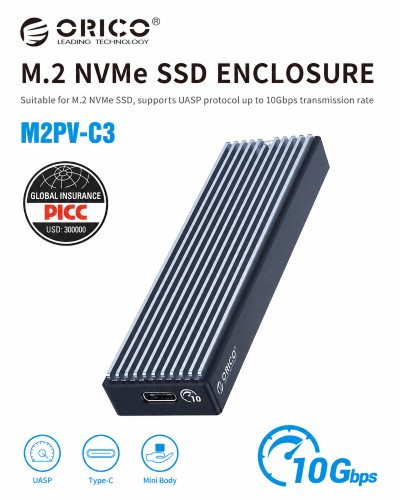 Orico M.2 NVMe SSD Enclosure