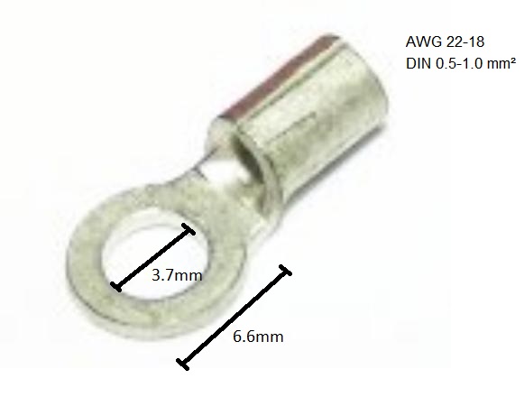 R1.25-3M Non-Insulated Ring Terminals