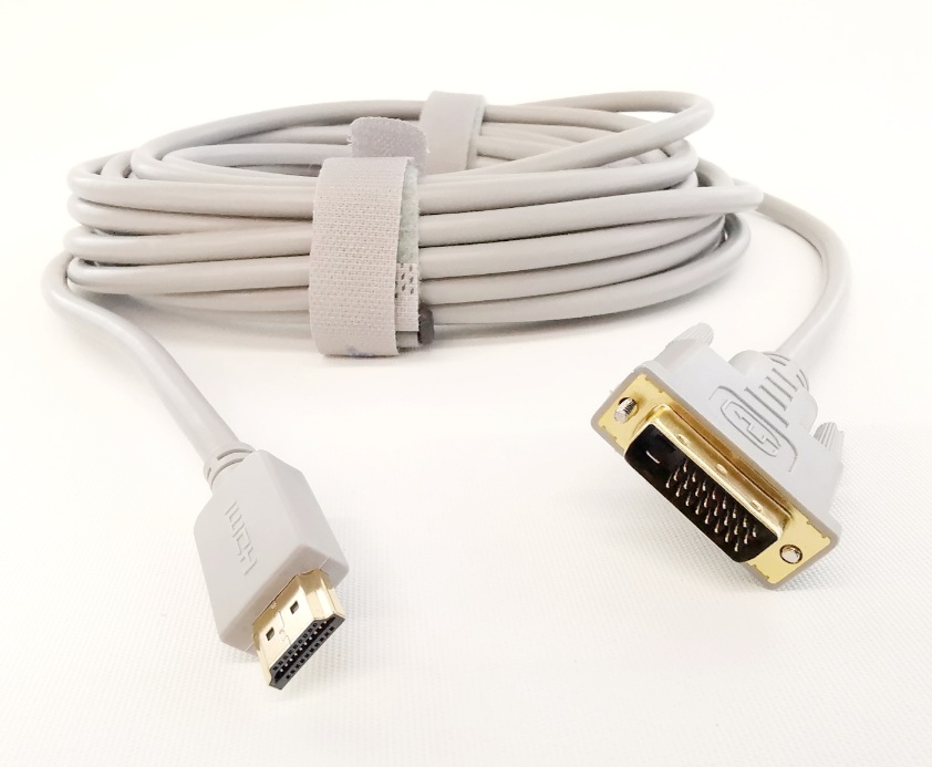 HDMI to DVI 24+1 M/M Cable Silver 10m