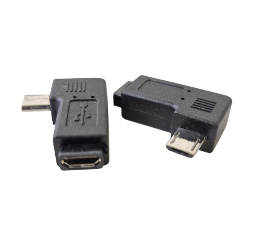 Micro USB Male to Female Right Angle (Down)