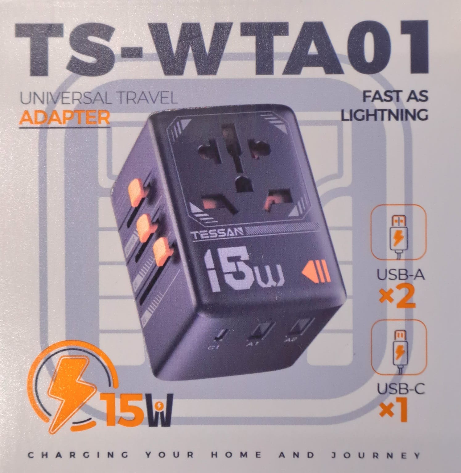 Tessan 15W Universal Travel Adapter