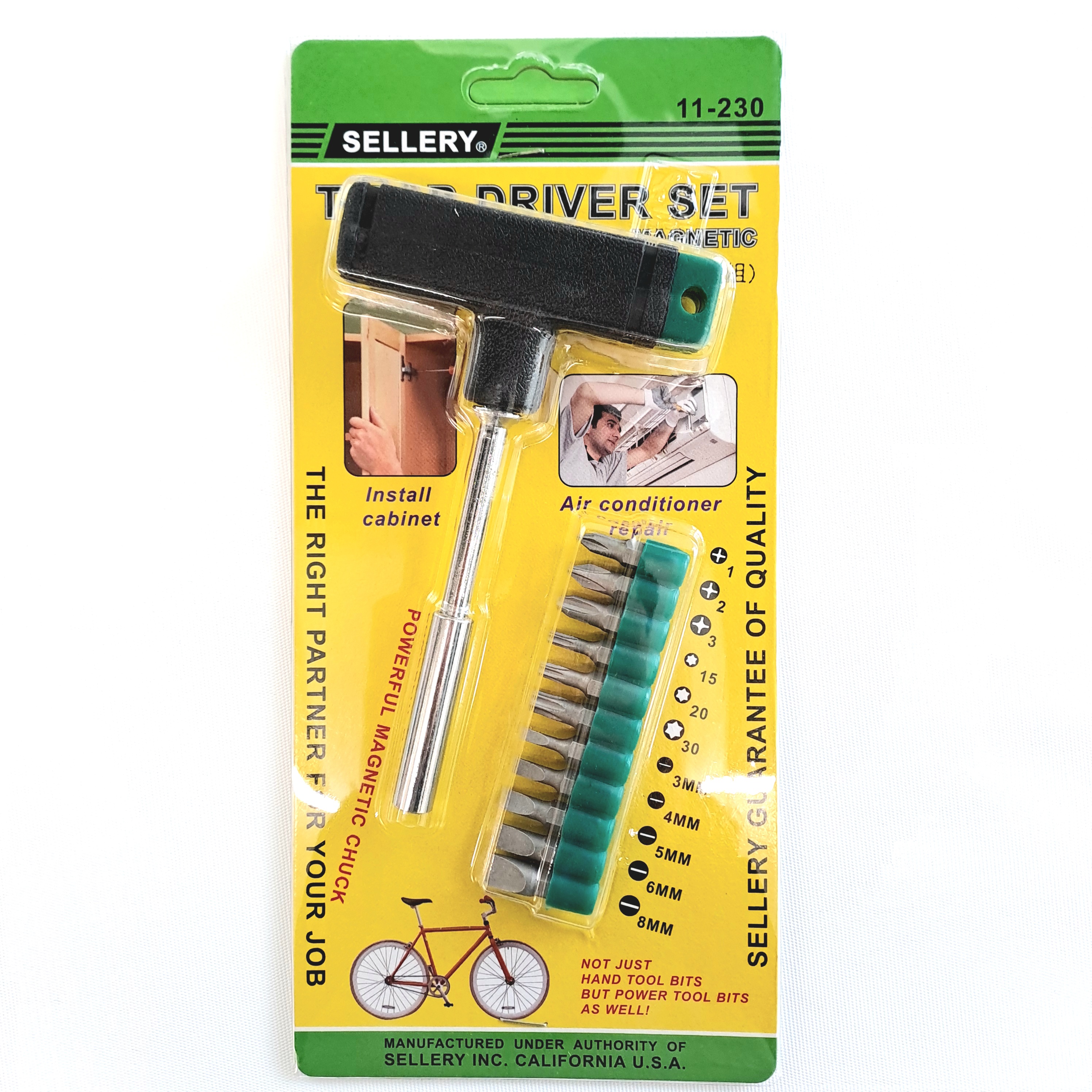 Sellery 11-230 Magnetic Driver & Bits Set
