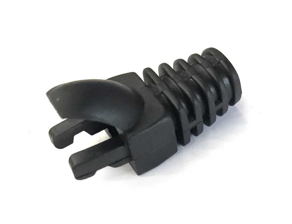 RJ45 Cable Boot Insert Type Black with Hook