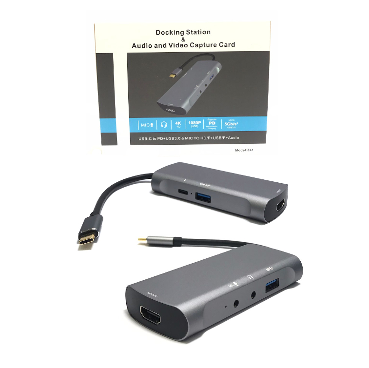 Z41 Type C HDMI Audio Video Capture & Docking Station 