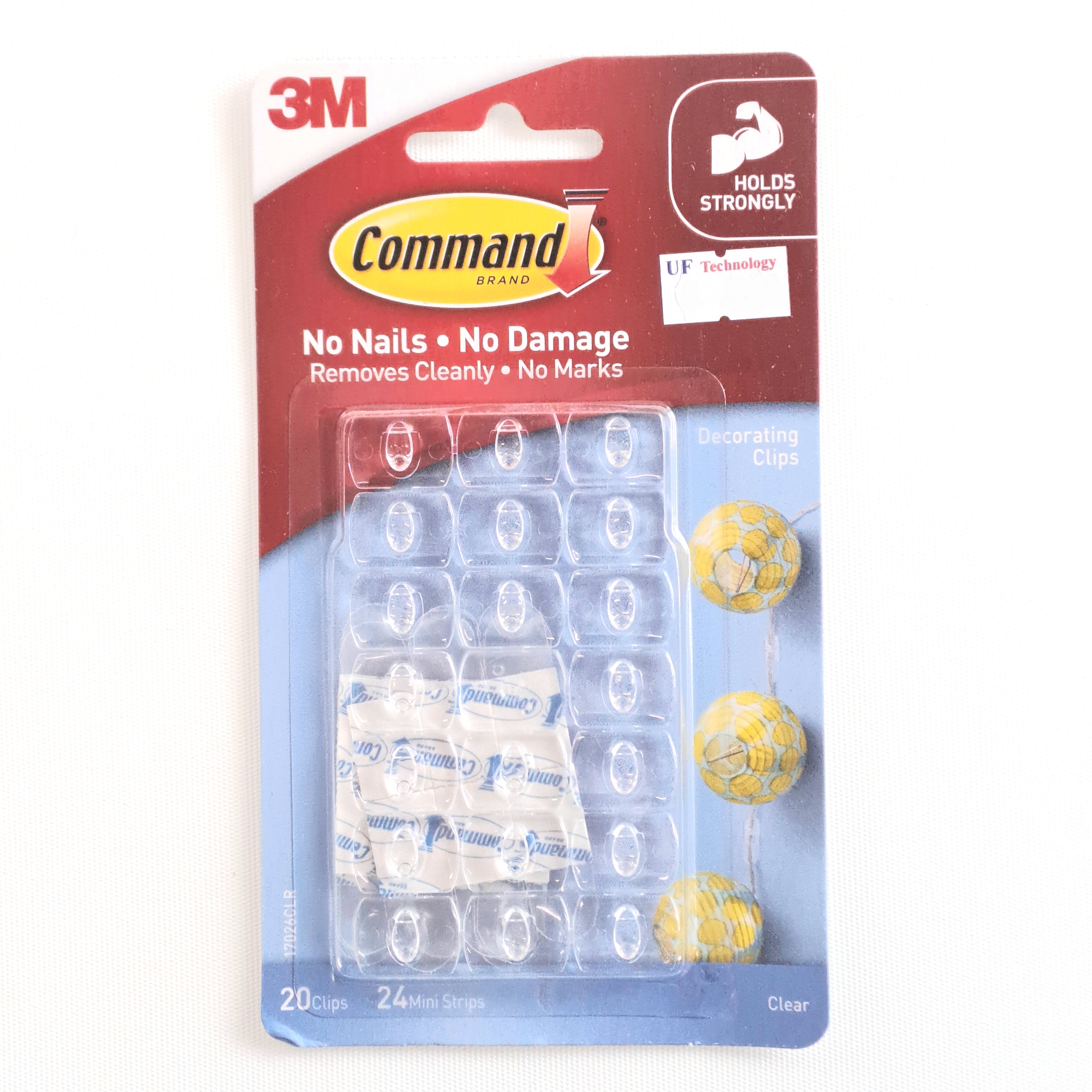 3M Command Clear Decorating Clips With Clear Strips