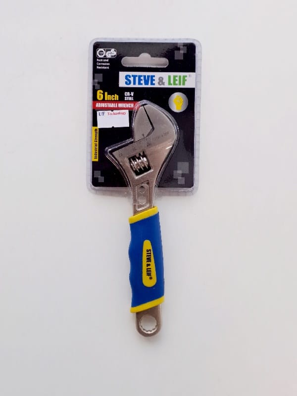 S&L 6” Adjustable Wrench with Grip (C Type) 