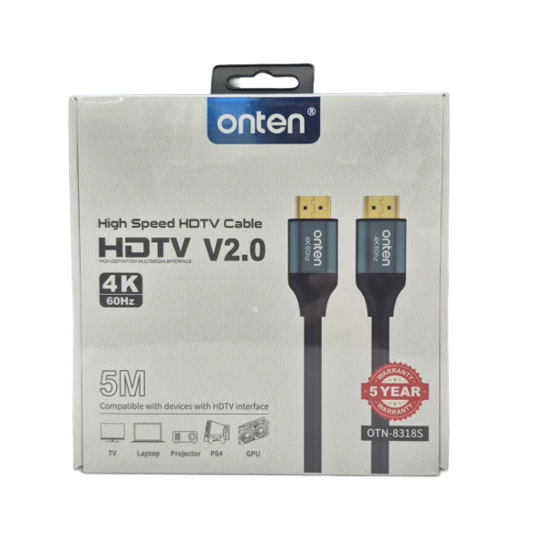 onten 4K60Hz High Speed HDMI V2.0 Cable 5m