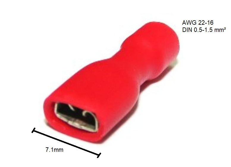 FDFD1-187 Vinyl Fully Insulated Coupler Jack Disconnector
