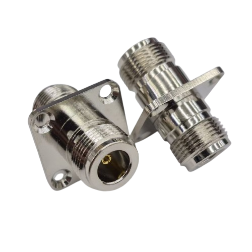 N Double Female Panel Mount