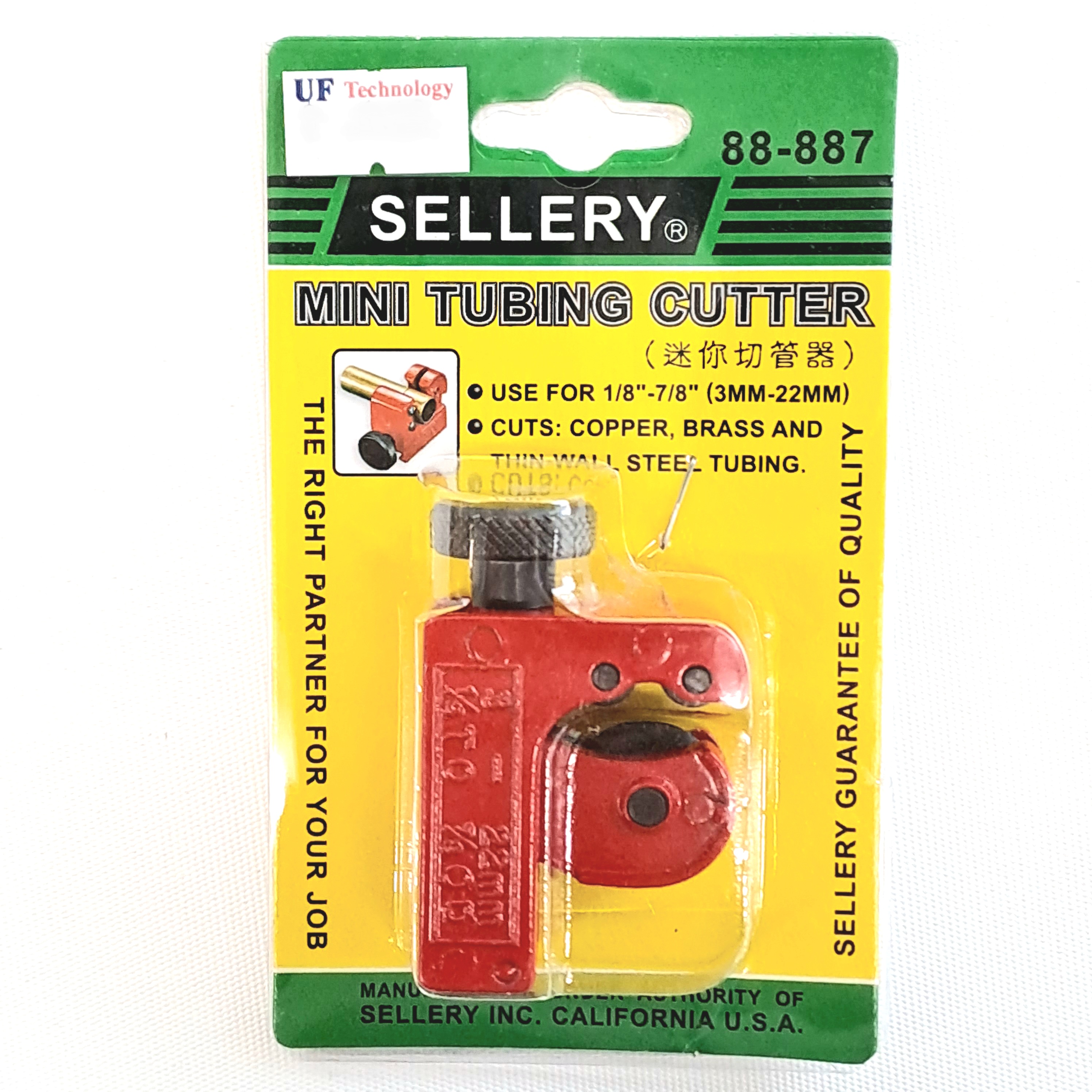 Sellery88-887 Mini Tubing Cutter, Cutting Capacity: 1/8”-7/8”