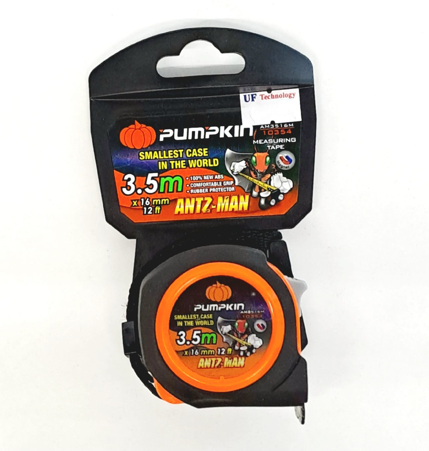 Pumpkin 10354 Antz-man Mag Measuring Tape 3.5m/12ft x16mm