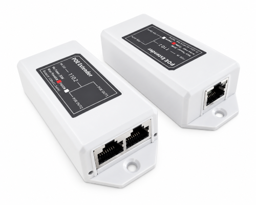 PoE 1x2 Extender 100m (Cascade up to 500m)
