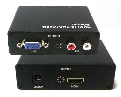HDMI to VGA + Audio Converter