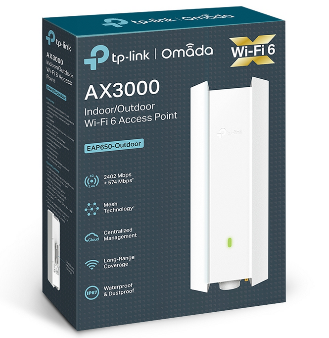 TP Link AX3000 Indoor/Outdoor WiFi 6 Access Point