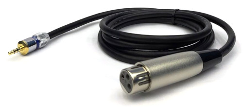 Assembly Microphone Cable 3.5mm Stereo Plug to XLR Jack 1.5m