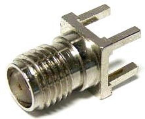 SMA Jack PCB Mount Silver