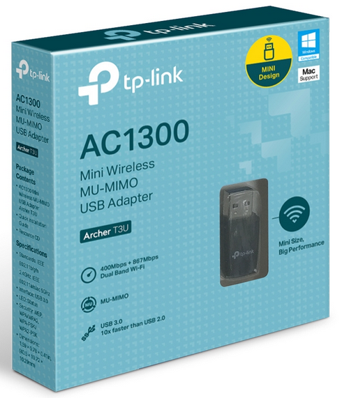 TP Link AC1300 Mini Wireless MU-MIMO USB Adapter