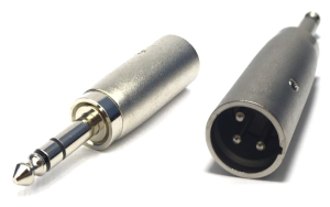 XLR Plug 3 Pin To 6.3mm Audio Plug Stereo