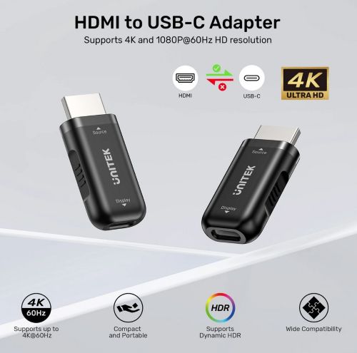 Unitek HDMI (Source) to USB-C (Display) Adapter