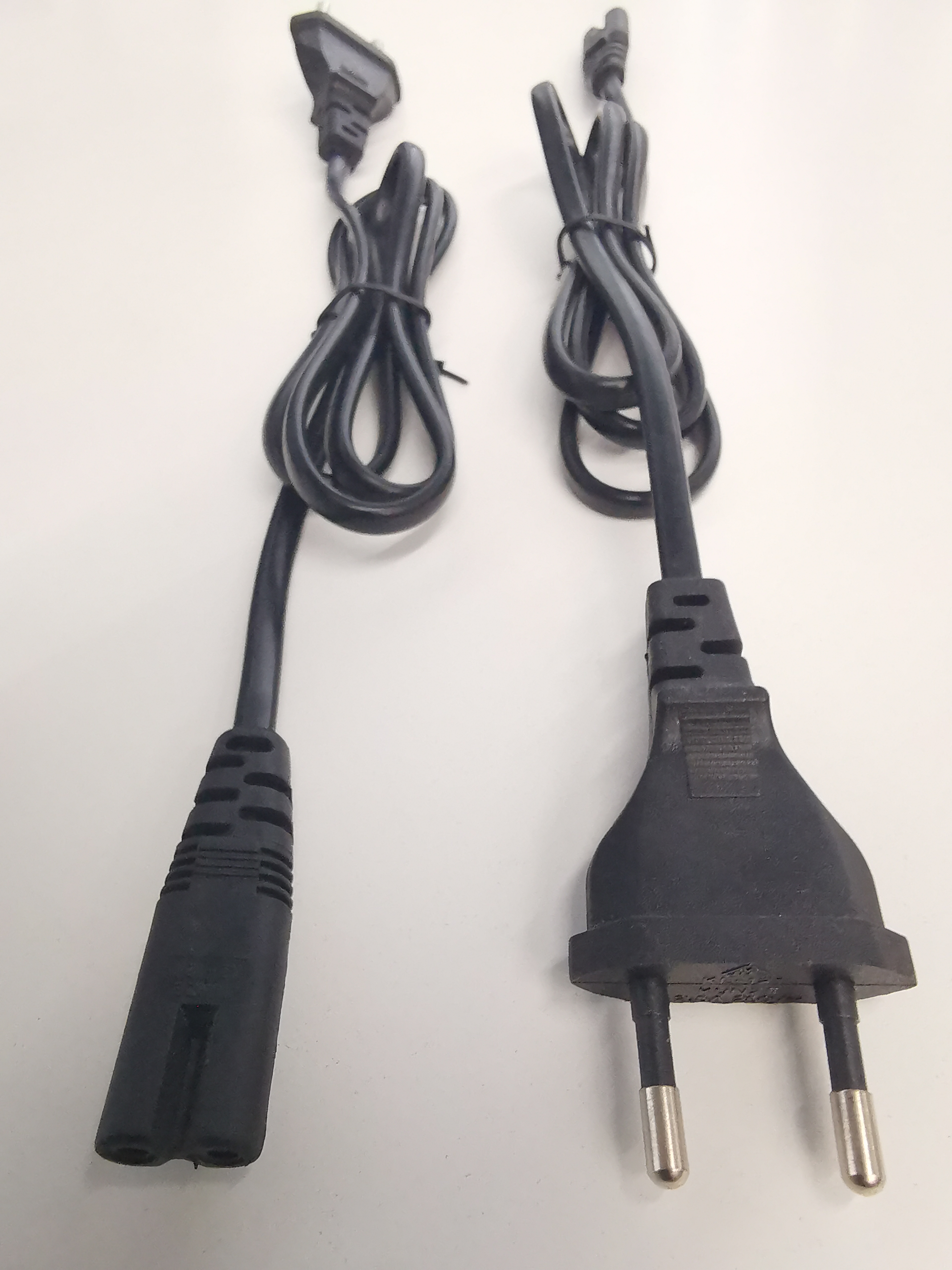 2 Pin European Plug (Type C) to C7 Cable 1m