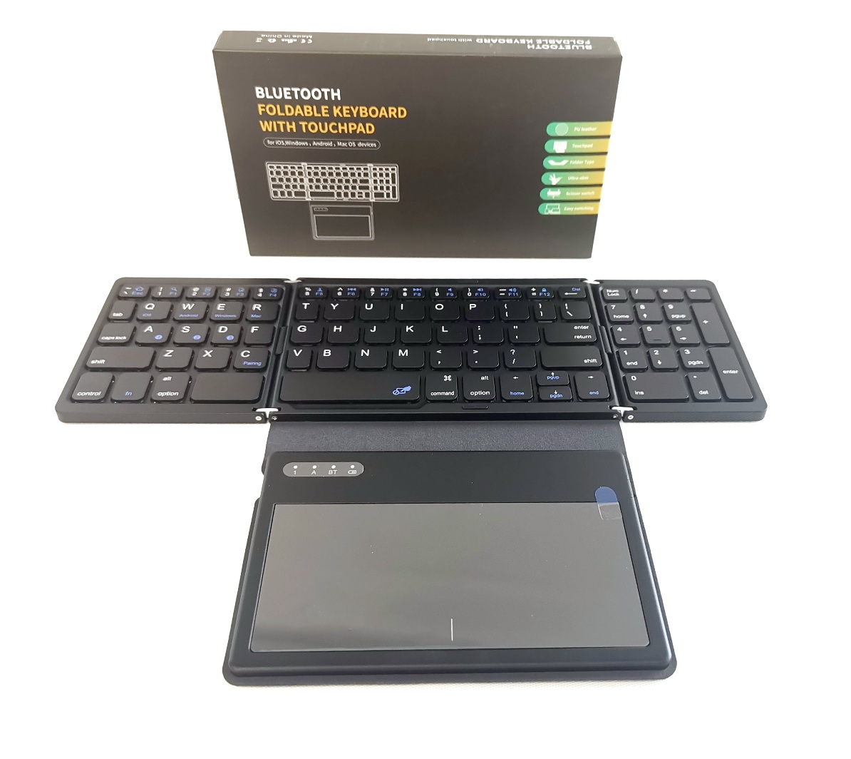 Bluetooth Foldable Keyboard with Touchpad
