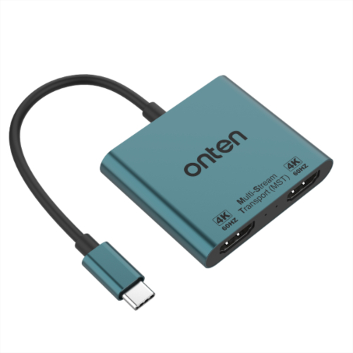 onten Type C to Dual HDMI 4K@60Hz MST Adapter