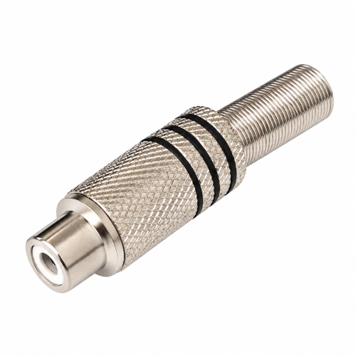 RCA Jack Silver Black with Spring ID:7mm