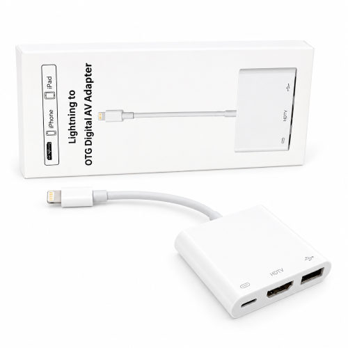 Lightning 3-in-1 OTG (HDMI + Lightning + USB)