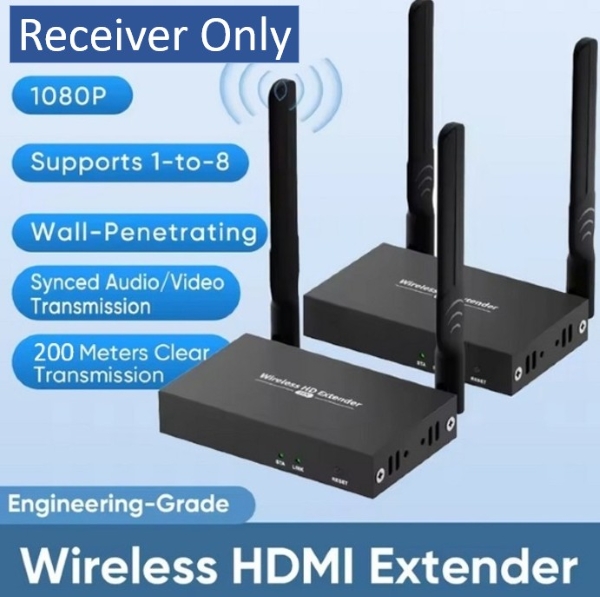 200m HDMI Wireless Receiver 2-Pack