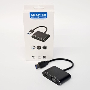 USB3.0 3-in-1 Adapter (HDMI F + VGA F + 3.5mm Audio F)