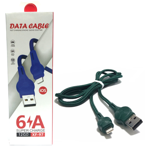 6A USB AM to iPhone Data & Charging Nylon Cable 1.2m 
