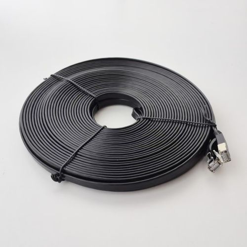 Cat 7 SSTP Flat Black 20m