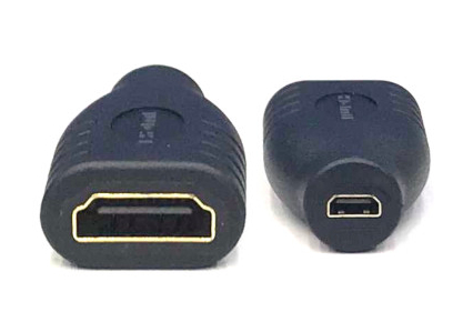 HDMI type D Jack to A Jack (Micro HDMI Female to HDMI Female) Adaptor 