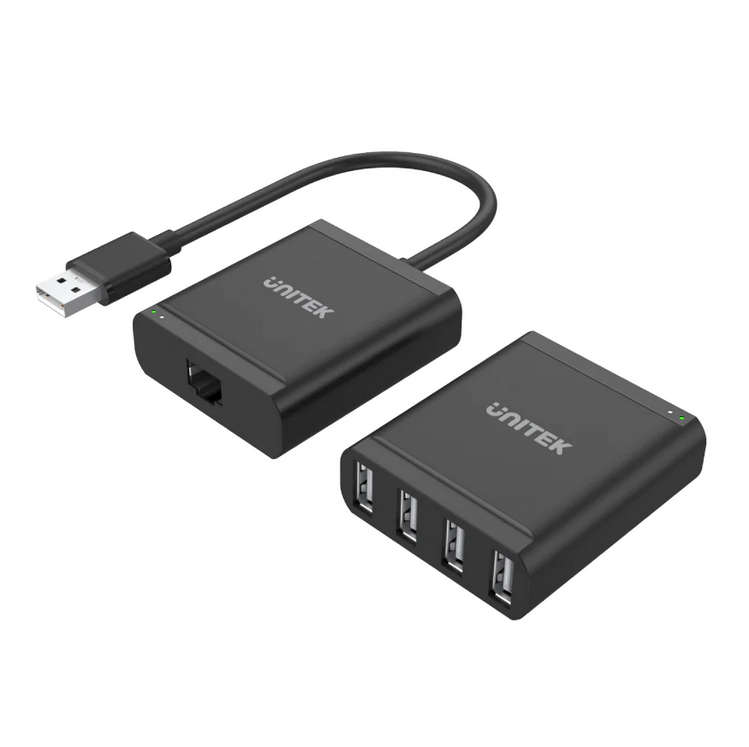 Unitek 4 Ports USB2.0 Extender over Cat5e/6 (60M)