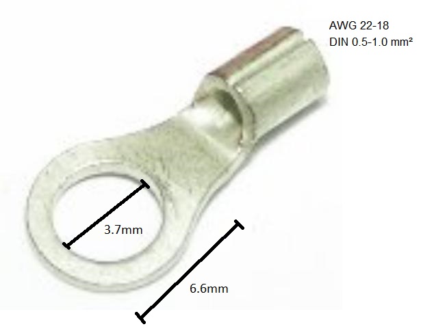 RNB1.25-4S Non-Insulated Ring Terminals