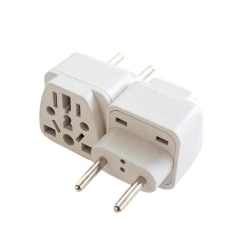 WY-9C 2 Round Pin AC Power Adaptor White (Europe) 