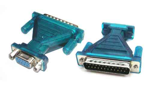 D-Sub 9 Pin Jack To 25 Pin Plug Adaptor 