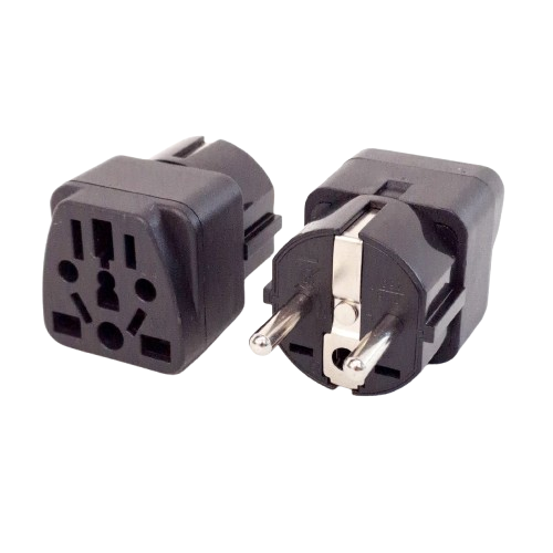 WY-9 Schuko AC Power Adaptor Black (DE, FR, NL, ID, KR, TR)